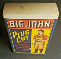 Vintage John Weisert Big John Plug Cut Tobacco Box  Empty  St Louis