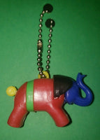 Vintage Lucky Elephant Key Chain Toy Puzzle Charm Prize New Old Stock