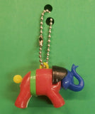 Vintage Lucky Elephant Key Chain Toy Puzzle Charm Prize New Old Stock