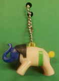 Vintage Lucky Elephant Key Chain Toy Puzzle Charm Prize New Old Stock