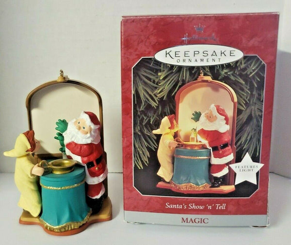 Hallmark 1998 Christmas Ornament Membership Santa's Show 'n' Tell Magic U3