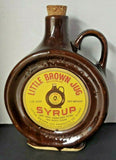 Folk Art Little Brown Jug Syrup 1921 Pottery Jug