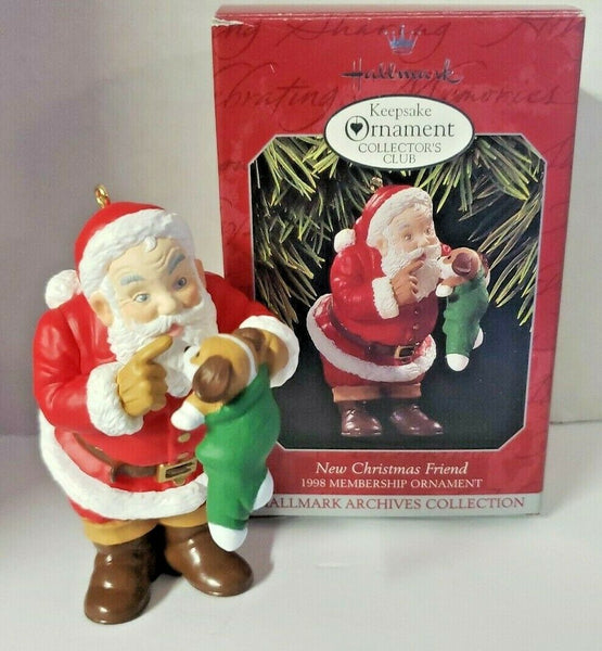 Hallmark 1994 New Christmas Friend Christmas Ornament Membership Ornament