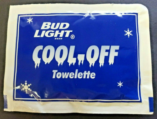 Vintage Bud Light Cool-Off Towelette Collectable Hand out  Old Stock