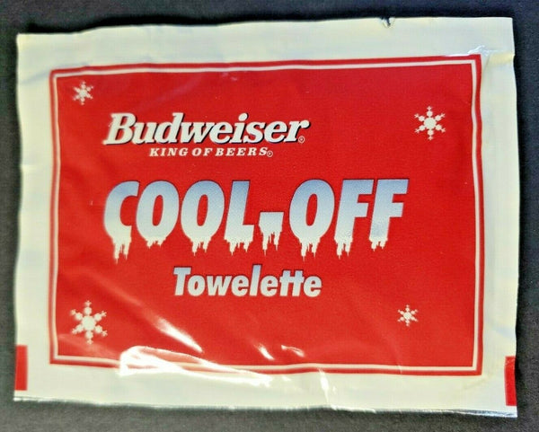 Vintage Budweiser Cool-Off Towelette Collectable Hand out  Old Stock