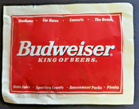 Vintage Budweiser Cool-Off Towelette Collectable Hand out  Old Stock