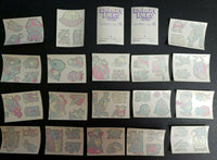Vintage Galaxy Wars Tattoo Cards (8 Tattoo Cards) 1970's Donruss New Old Stock