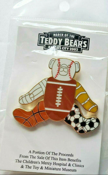 March of The Teddy Bears Kansas City 2002 Enamel Pin