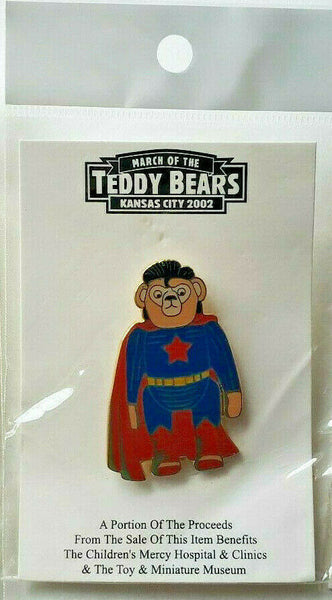 March of The Teddy Bears Kansas City 2002 Enamel Pin "Su Bear Man"