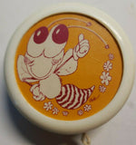 Vintage 1983 Pro-Yo Whizz Yo-Yo White " Happy Bee " New Old Stock SKU 205