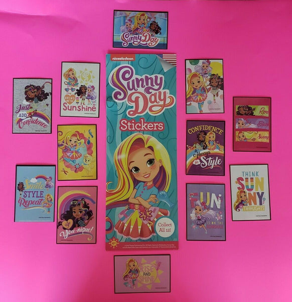 Sunny Day Stickers with Vending Display and 12 Stickers Nickelodeon New