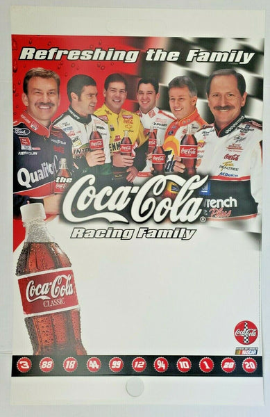 1999 Coca-Cola Racing Family Store Cardboard Display Sign Rare Dale Earnhardt