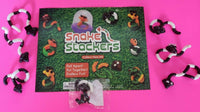 Wacky Snake Stackers Fidget Toy Puzzles Sensory Hand Toy Vending Charms  6 B&W