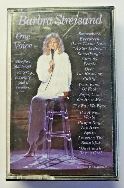 1987 Barbra Streisand - One Voice Album Cassette Tape Chrome CrO2