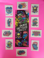 Colorful Skater Vending Machine Stickers Set of with Display Card New