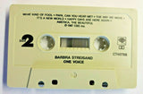 1987 Barbra Streisand - One Voice Album Cassette Tape Chrome CrO2