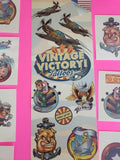 Vintage Victory Tattoos Set of 10 and Display Card New