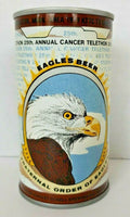 1980s Eagles Beer Can August Schell Collector Can Silver / Blue Empty BC1-24