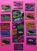 Need 4 Speed 12 Stickers  with Vending Display Sign New