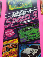 Need 4 Speed 12 Stickers  with Vending Display Sign New