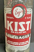 Vintage 1950's KIST Pop Soda Bottle 7oz Camden, AK - Chicago, ILL B1-27