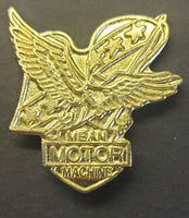 Vintage 1970's Motor Cycles / Mean Motor Machine Lapel Hat Pin Eagle