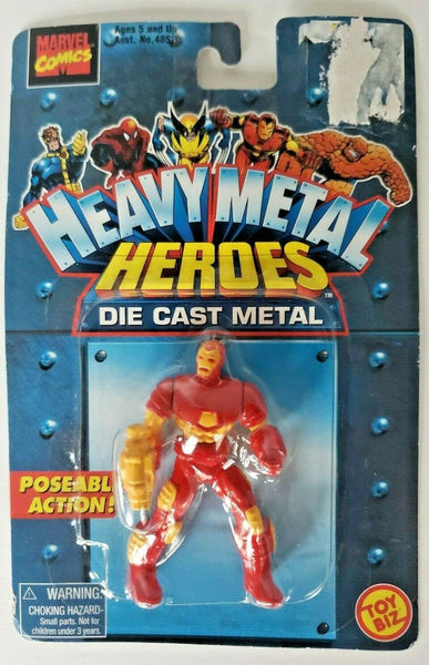 1997 Marvel Comics Toy Biz Heavy Metal Heroes Iron Man Die Cast Figure SH 1