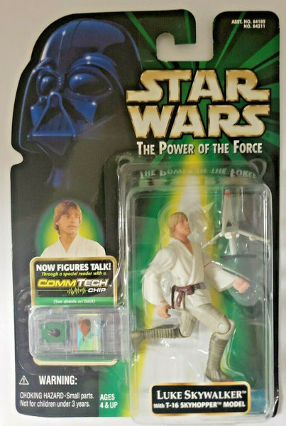 Hasbro Star Wars 1999 Power of the Force Luke Skywalker Figure w/ CommTech SW3