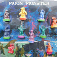 1980's Moon Monster Mini Figure Hand Ink Stamper Vending Toy Figure 12 Random Color