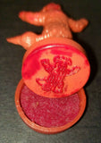 1980's Moon Monster Mini Figure Hand Ink Stamper Vending Toy Figure 2