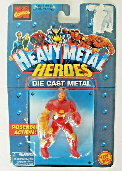 1997 Marvel Comics Toy Biz Heavy Metal Heroes Iron Man Die Cast Figure SH 1