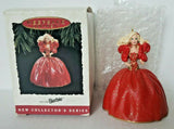 1993 Hallmark Keepsake Christmas Ornament Holiday Barbie 1st Collector U16