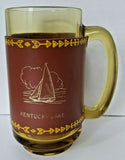 Vintage Kentucky Lake Glass mug with Wrap MS