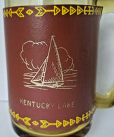 Vintage Kentucky Lake Glass mug with Wrap MS