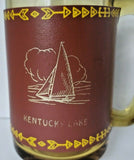 Vintage Kentucky Lake Glass mug with Wrap MS