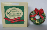 1987 Hallmark 'Wreath Of Memories' Dated Charter Club Ornament In Box U19