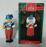 1992 Hallmark Frieda The Animals Friend Christmas Ornament in Box U19