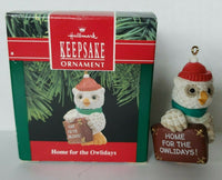 1990 Hallmark Ornament "Home for the Owlidays" In Box U19