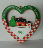 1990 Hallmark Christmas Ornament "New Home" In Box U19