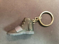 Vending Mini HighTop Tennis Shoe 3D Keychain Charm Black Shoe           240