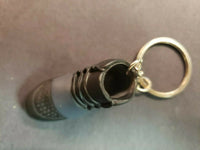 Vending Mini HighTop Tennis Shoe 3D Keychain Charm Black Shoe           240