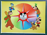 1980's Mickey Mouse Club Vintage Original Disney Character Poster  Q