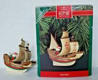 1992 Hallmark Keepsake Ornament Santa Maria 500th Anniversary Arrival U19