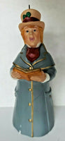 1992 Hallmark Keepsake Lord Chadwick Dickens Caroler Bell Ornament CRACKED U19