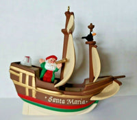 1992 Hallmark Keepsake Ornament Santa Maria 500th Anniversary Arrival U19