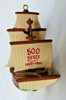 1992 Hallmark Keepsake Ornament Santa Maria 500th Anniversary Arrival U19