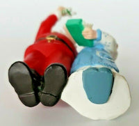 1994 Hallmark Keepsake Handwarming Present Mr & Mrs Claus Christmas Ornament U19