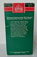 1992 Hallmark Keepsake Lord Chadwick Dickens Caroler Bell Ornament CRACKED U19