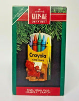 1991 Hallmark Bright, Vibrant Carols Crayola Ornament U20