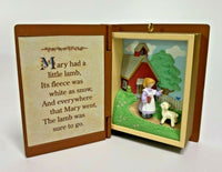 1996 Hallmark Mary Had a Little Lamb Mother Goose Ornament U20